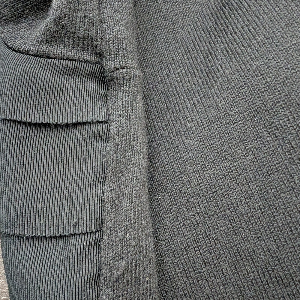 MICHAEL MICHAEL KORS Cardigan Black Tiered with Purple and Gold Buttons Size XL - Picture 11 of 14